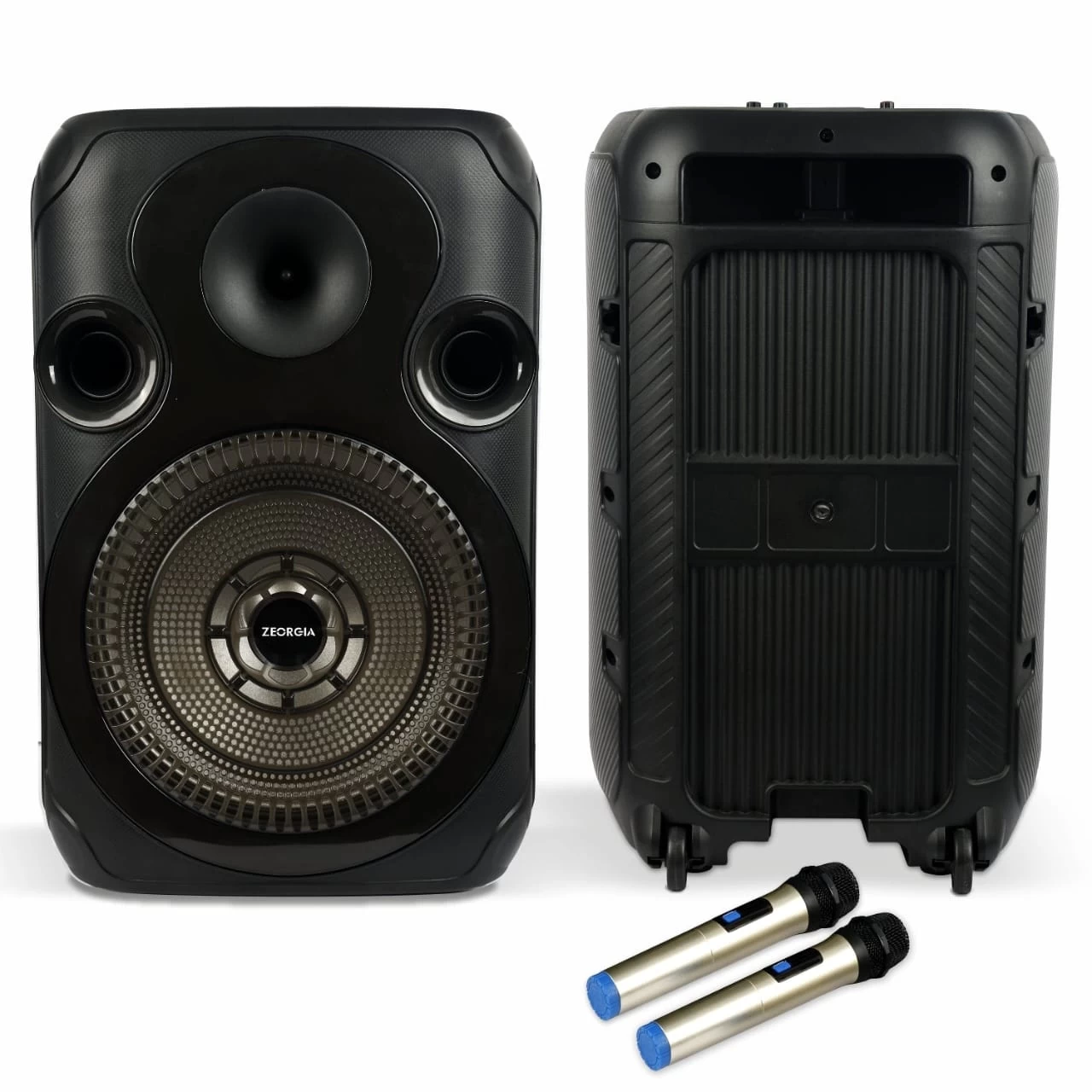 ZEORGIA DUAL 8 WIRELESEE TROLLY SPEAKER ZR-002