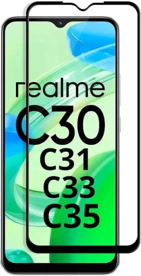 Realme C30/C31/C35 Edge to Edge Tempered Glass