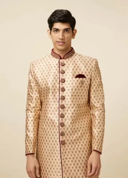 Plush Biscuit Color Sherwani