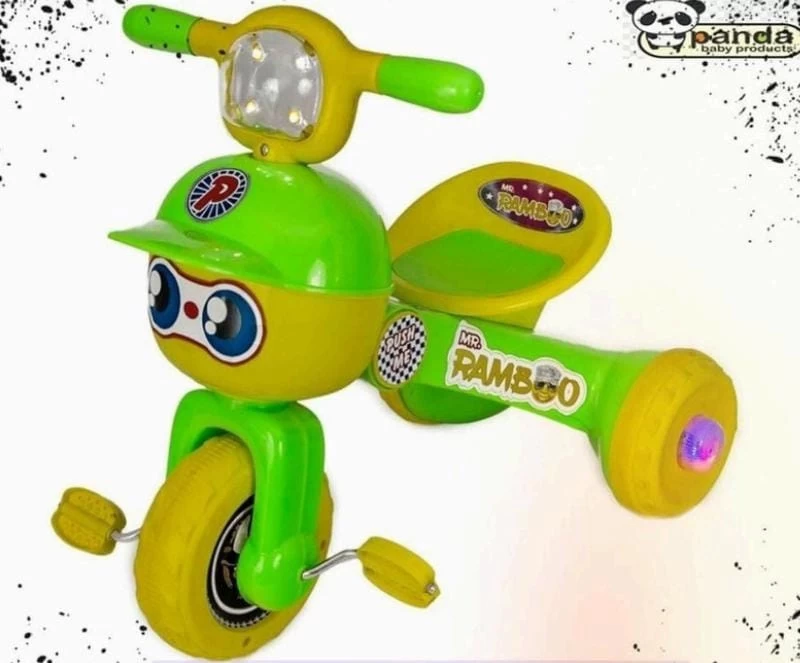 Mr. Ramboo Baby TriCycle 2-3 Years with Music, ABS Plastic, Folding