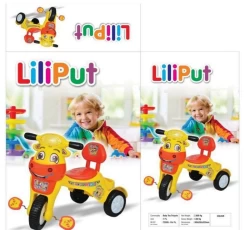 Liliput Tricycle for Baby Boy & Girl, Multicolor, Plastic Material