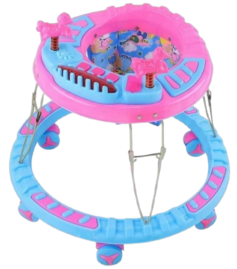 Poppy Round Kids Walker with Foldable, Cushion Seat