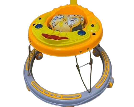 Poppy Handle Kids Walker with Foldable, Cushion Seat