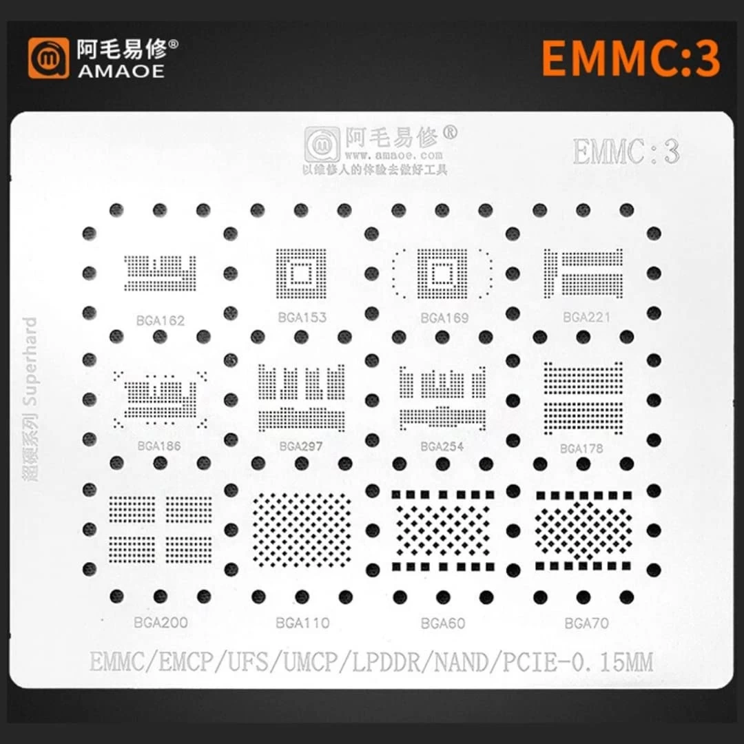 AMAOE Stencil EMMC3