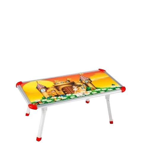 Rectangular 1224 Round Pipe Legs Kids Study Table, Without Storage, Wooden