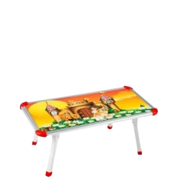 Rectangular 1224 Round Pipe Legs Kids Study Table, Without Storage, Wooden