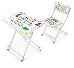 Square Superb Kids Wooden Table Chair