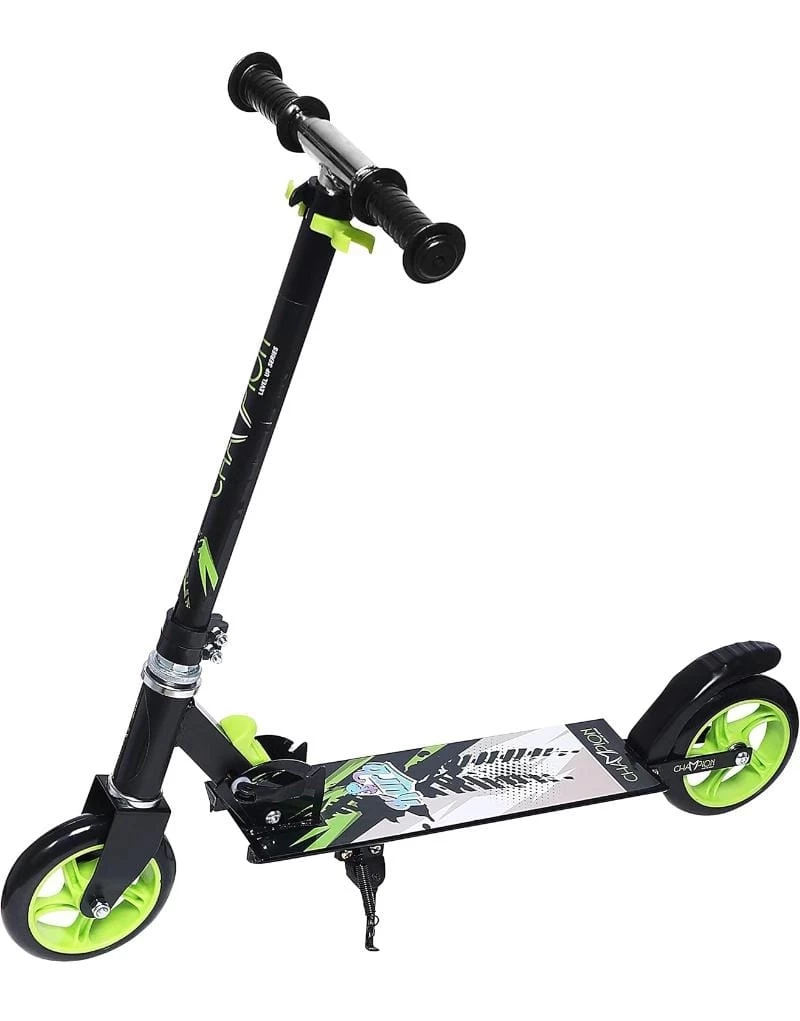 Champion Kick Scooter for Kids 2 Wheels Steel Frame Large Foldable & Height Adjustable