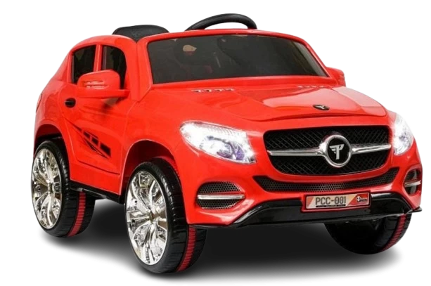 Panda Car Ev for Kids with Music & Light for Kids 2 to 6 Years (Red)