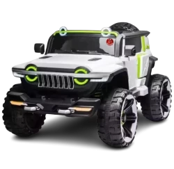 JN Creations Kids Ride on 4X4 Heavy Duty Jumbo Jeep WN-1166 (White)