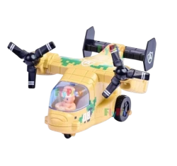 Osprey Military Airplane Toys Friction Powered (Pack of 1) Wings Rotate 360,Twin Engine Rotate 90 Degree Army Fighter Jet Mini Plane Vehicle