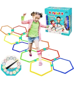 FunBlast Hopscotch Game for Girls, Active Indoor Rings Game for Kids – Kids Jumping Ring Game