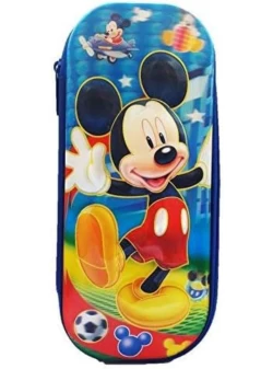 Shopkooky 3D Cartoon Print Design Stationery Compass Pencil Box One Side for Kids Students School Activities Birthday Party Return Gift (Mickey)