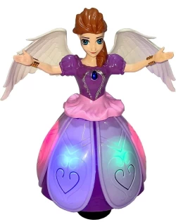 360 Degrees Rotating 3D Lights Angel Girl