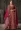 Embroidered Velvet Lehenga in Maroon and Pink