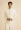 Cream Jaal Patterned Sherwani Set