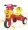 Happy Birthday Kids Tricycle with Light, Back Rest & Storage Basket for 2 to 5 Years Tricycle (happybdaytricycle, Red)